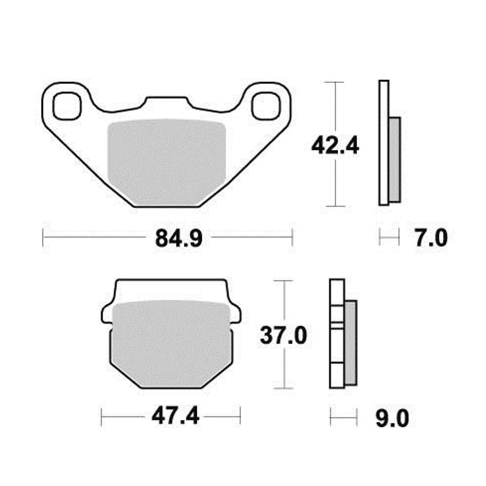 Disk pločice PERFTEC R90 S1087R ( SEMI SINTER )