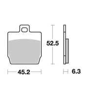 Disk pločice PERFTEC R90 S1105R ( SEMI SINTER )