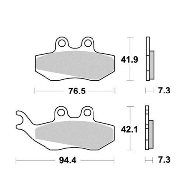 Disk pločice PERFTEC R90 S1106R ( SEMI SINTER )