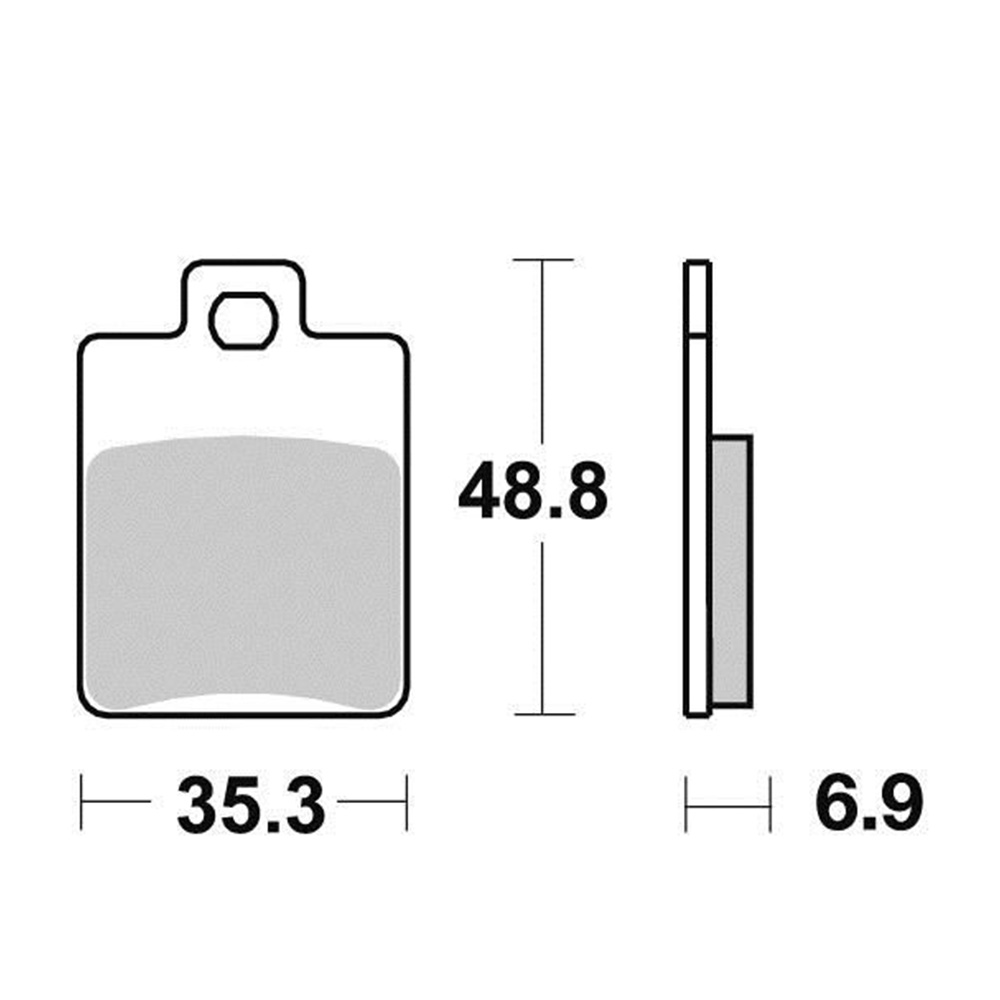 Disk pločice PERFTEC R90 S1108R ( SEMI SINTER )