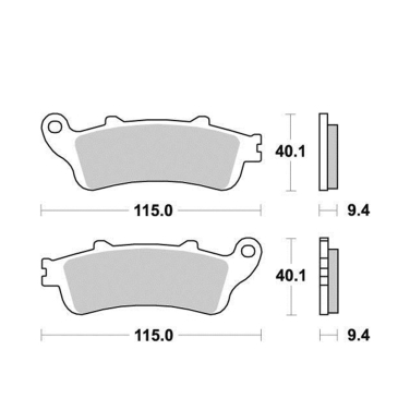 Disk pločice PERFTEC R90 S1165R Honda Pantheon 125/150cc ( SEMI SINTER )