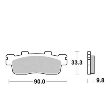 Disk pločice PERFTEC R90 S2018R ( SEMI SINTER )