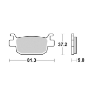 Disk pločice PERFTEC R90 S9011R ( SEMI SINTER )