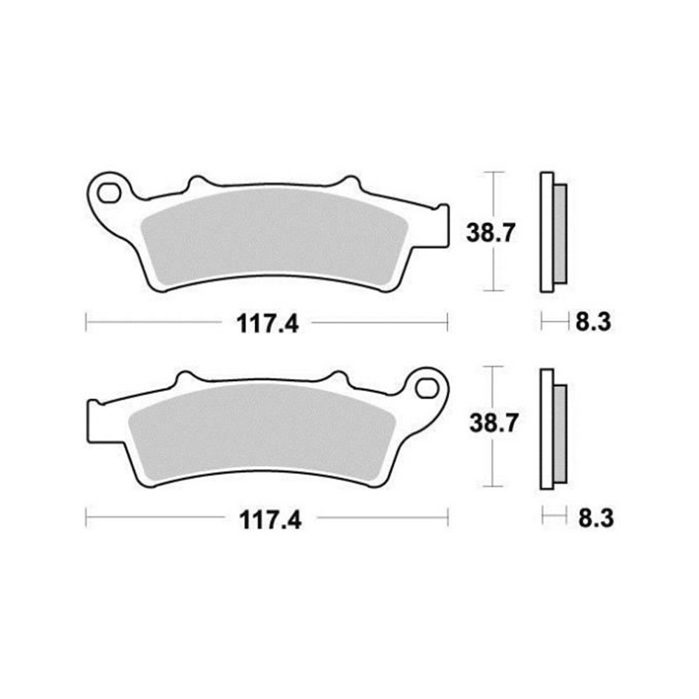 Disk pločice PERFTEC R90 S9017R ( SEMI SINTER )