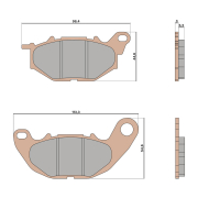 Disk pločice Malossi Yamaha X-Max 125 / 250 / 300 MHR sinter