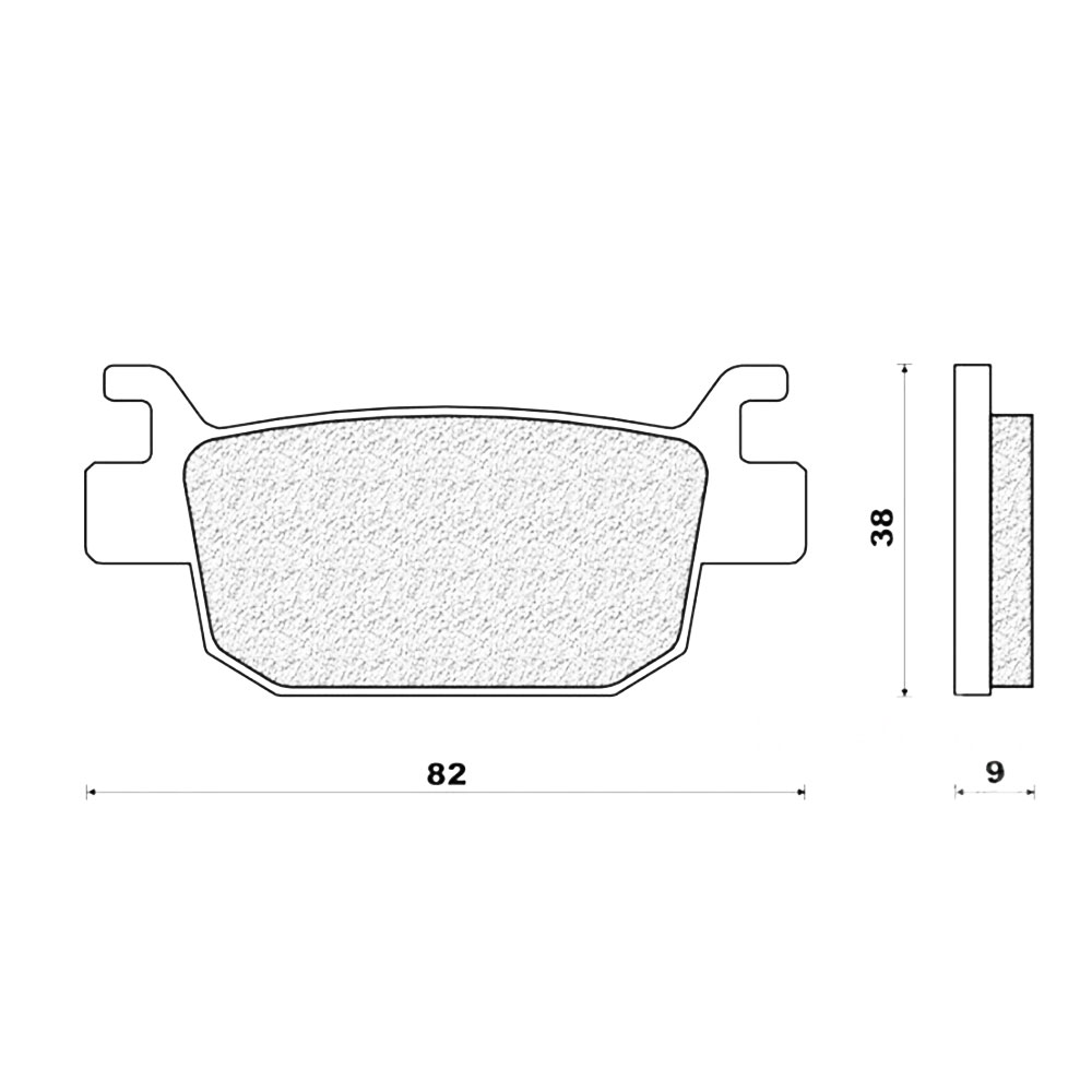 Disk pločice EBC SFA415 Honda SH 300 zadnje organic