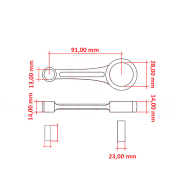 Klipnjača Honda 4T 50cc Big Bore PROX