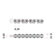 Lanac bregaste osovine Kineski skuter GY6 125cc CN 90 linkova