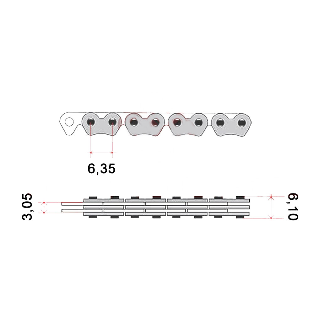 Lanac bregaste osovine Yamaha Majesty 250cc 104 članka KMC