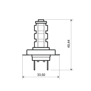 Sijalica 12V H7 plava led RMS