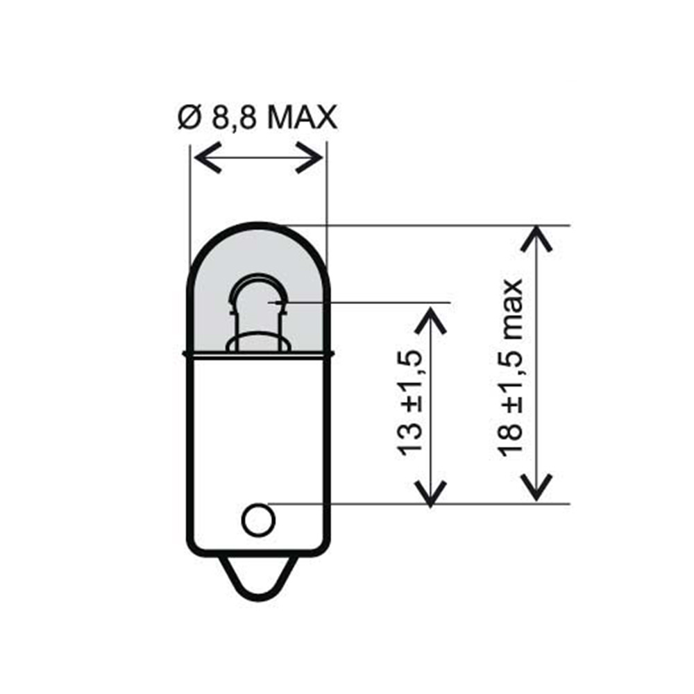 Sijalica 6V 4W BA9S Rms