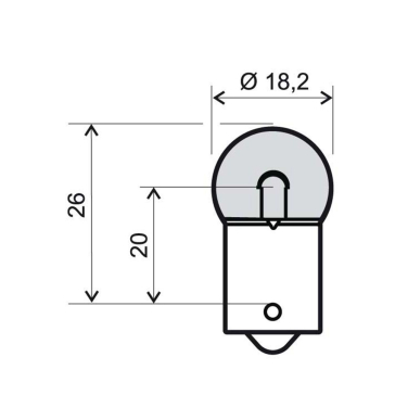 Sijalica 12v 10W BA15S G18 RMS