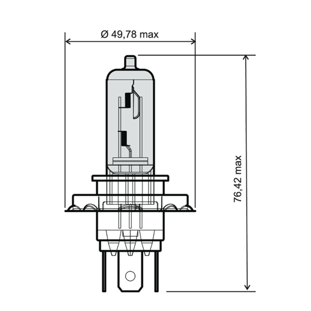 Sijalica 12V 60/55W H4 RMS