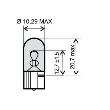 Sijalica 12V 3W ubodna RMS