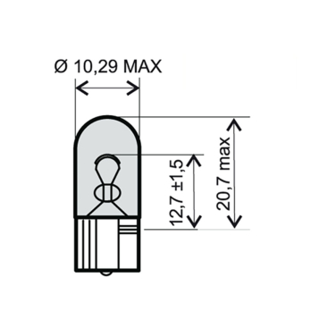 Sijalica 12V 5W ubodna RMS