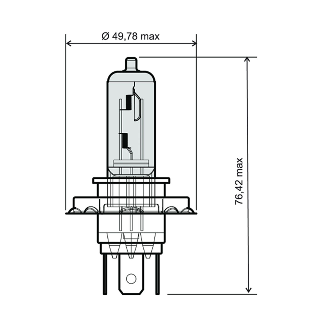 Sijalica 12V 35/35W H4  RMS