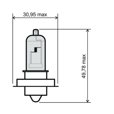 Sijalica 12V 15W P26S RMS