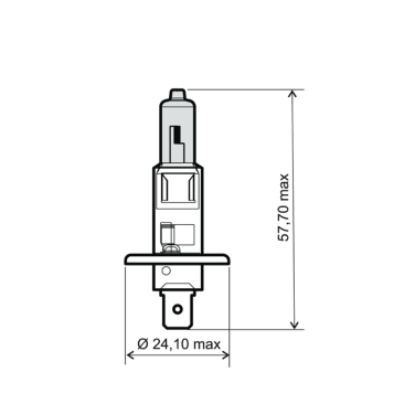 Sijalica 12V 55W H1 RMS