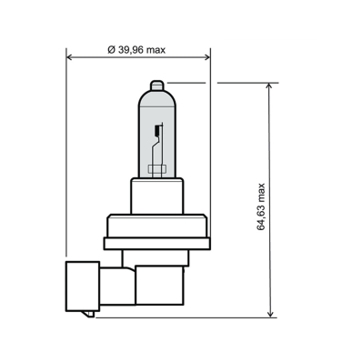 Sijalica 12V 55W H11 bela RMS