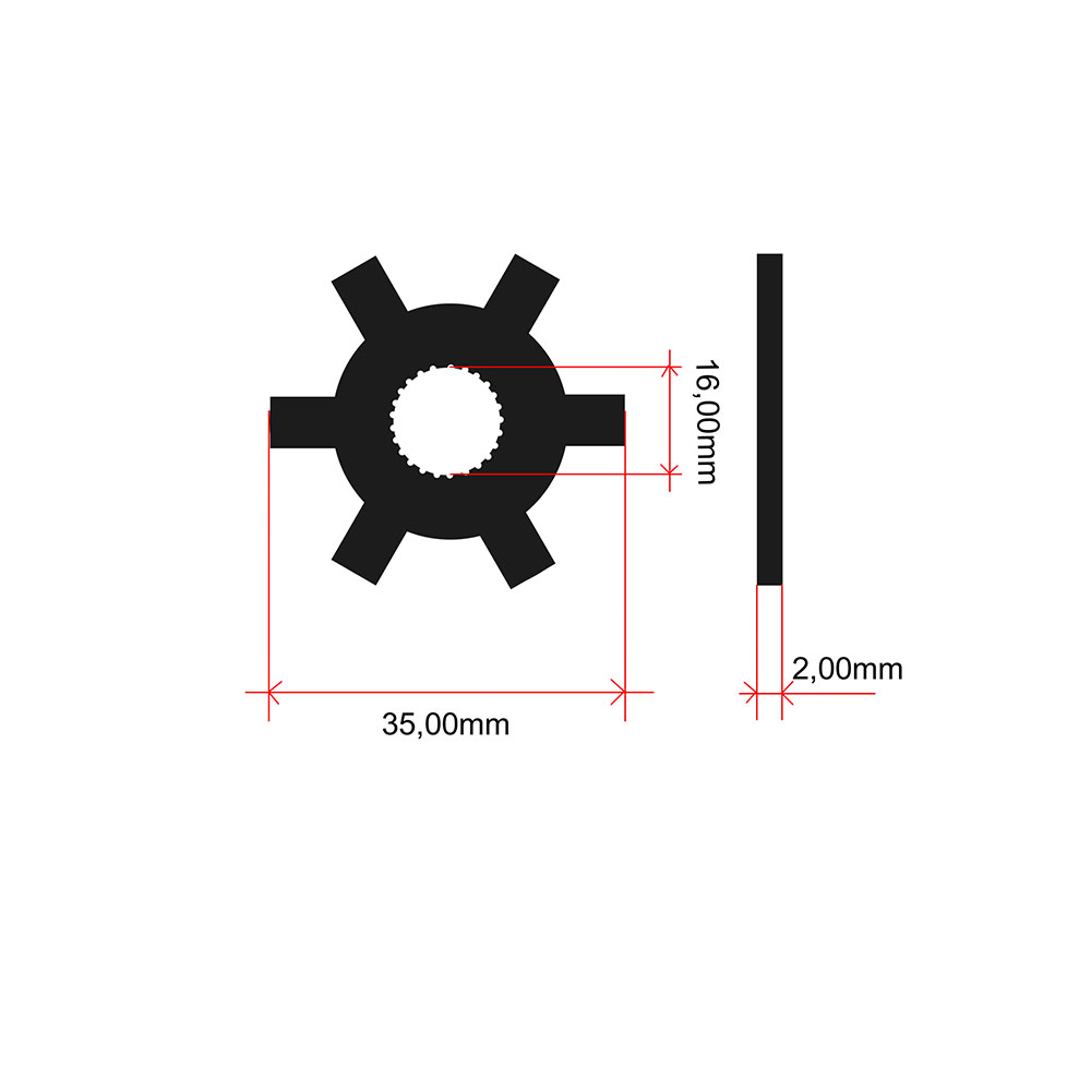 Podloška ventilatora varijatora zvezdasta Kineski skuter CPI.Keeway 50cc fi 16