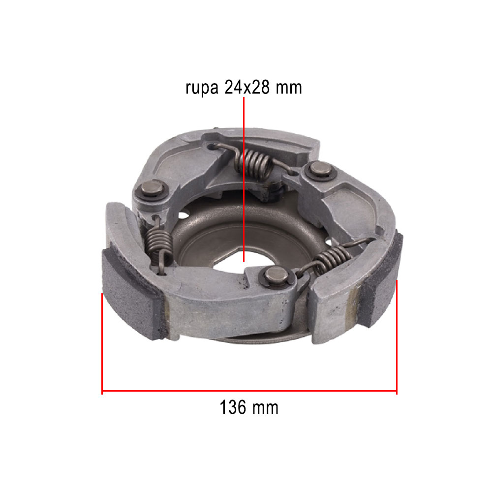 Kvačilo Kymco Dink 125/150cc RMS ( 136 mm )