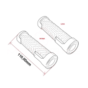 Gume ručke Vespa RMS dužina 110 mm zatvorene
