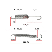 Opruga nogara Aprilia SR (94/97) kpl RMS