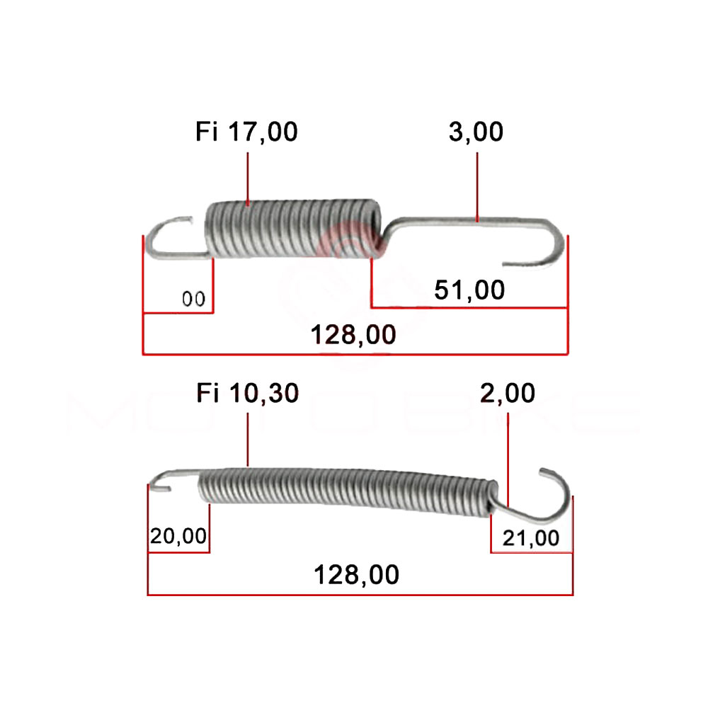 Opruga nogara Aprilia SR (94/97) kpl RMS