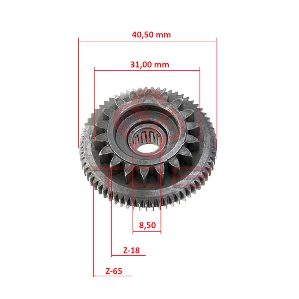Zupčanik anlasera Minarelli 50cc 2T
