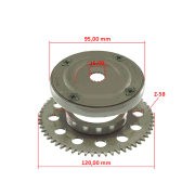 Prenosni mehanizam Yamaha Cygnus 125cc (04-11) sa zupčanikom RMS