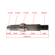 Osovina zadnjeg točka Kineski skuter GY6 125/150cc