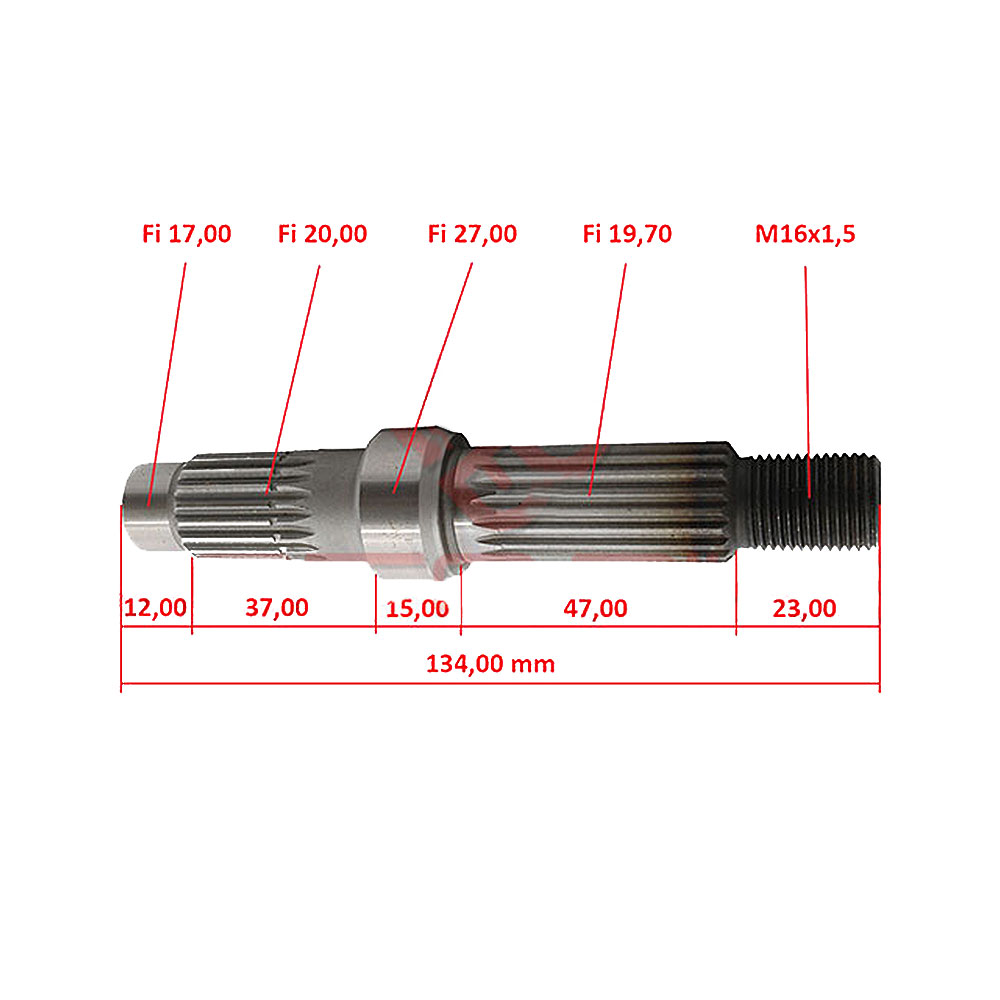 Osovina zadnjeg točka Kineski skuter GY6 125/150cc