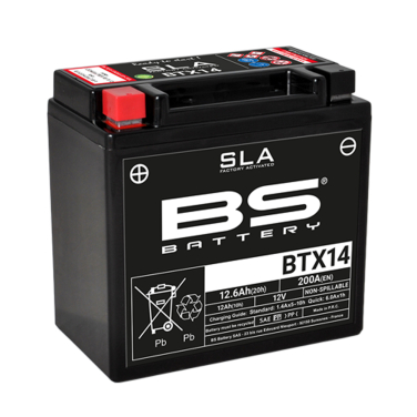 Akumulator BS 12V 12Ah gel BTX14-FA levi (150x87x145) 200A