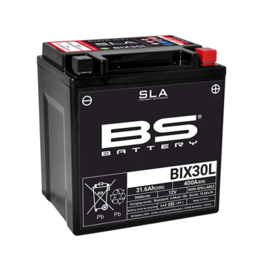 Akumulator BS 12V 30Ah SLA gel  BIX30L-FA desni plus (165x125x175) 400A