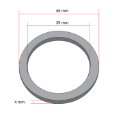 Dihtung auspuha prsten (39X46X4)  Athena