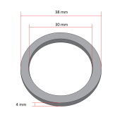 Dihtung auspuha prsten ( 30x38x4)  Athena