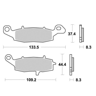 Disk pločice KYOTO S1352 ( SEMI SINTER )