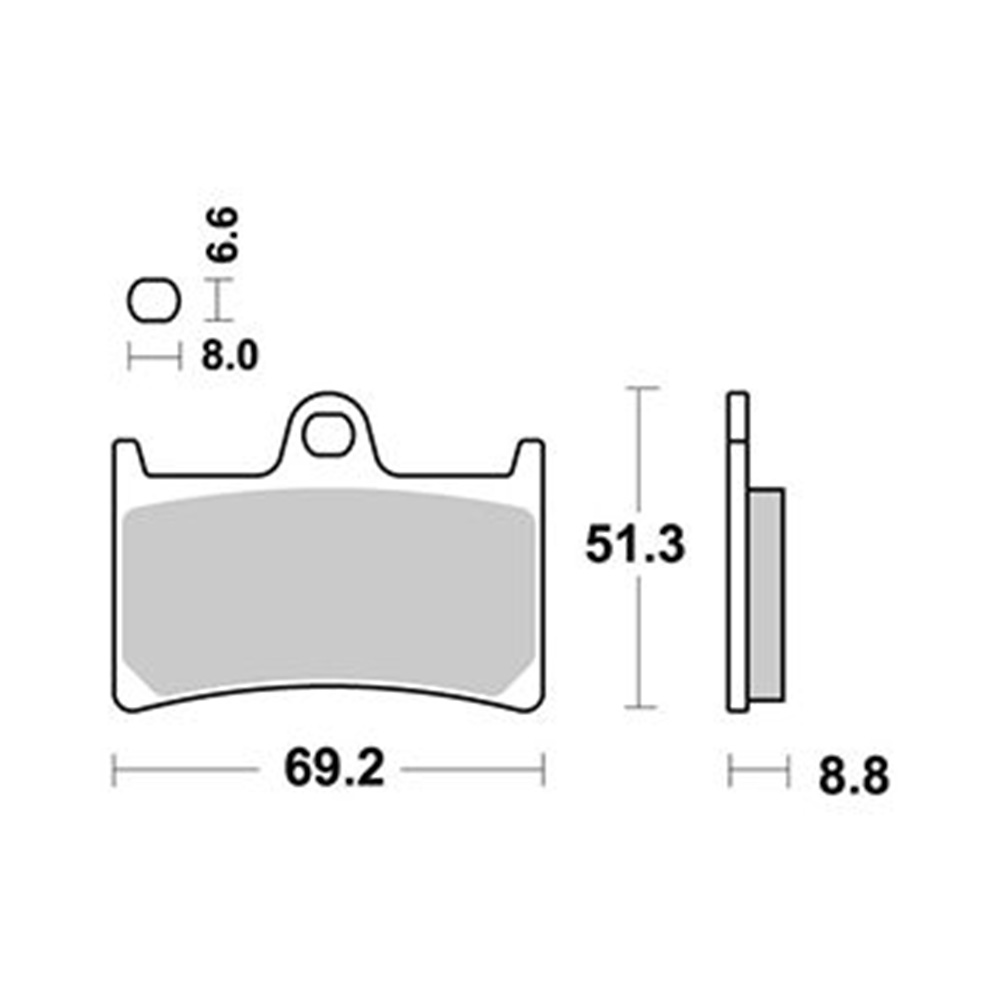 Disk pločice KYOTO S1033 ( SEMI SINTER )