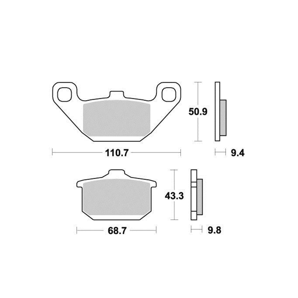 Disk pločice KYOTO S1002 ( SEMI SINTER )