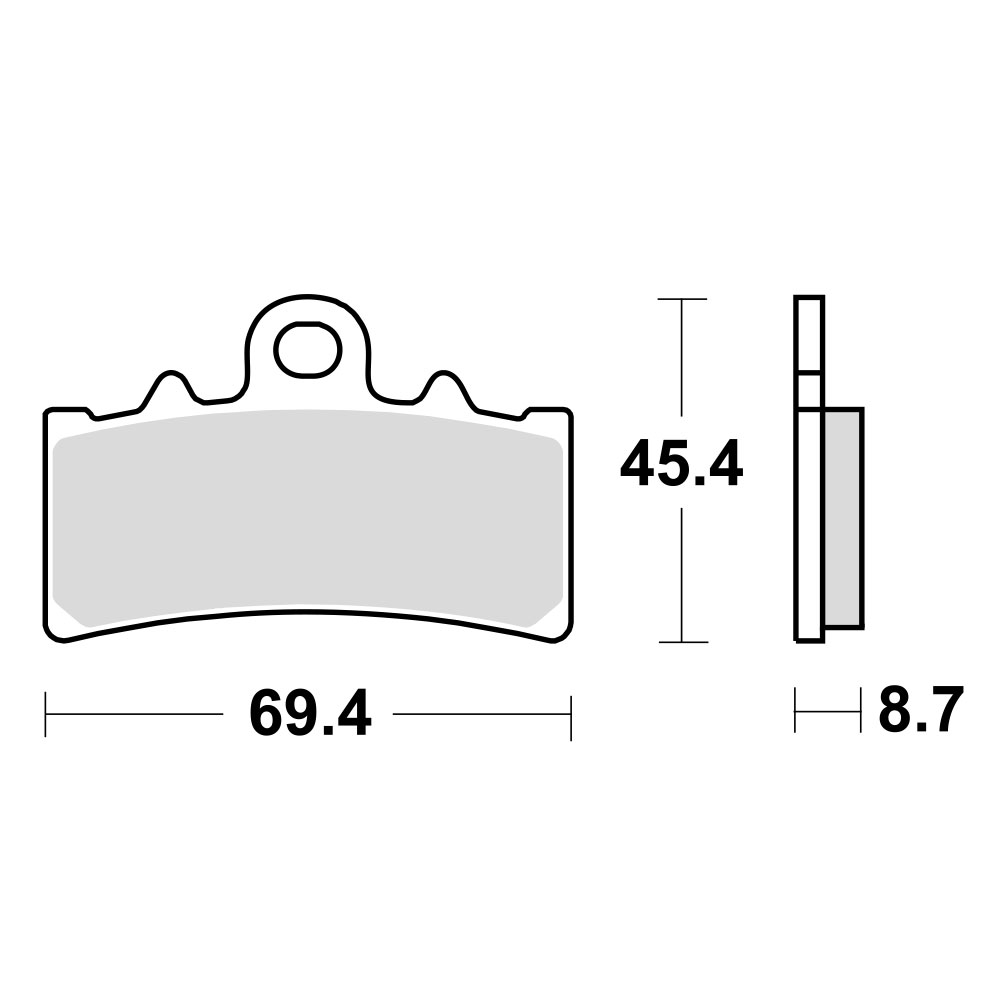 Disk pločice TRW MCB834 ( ORGANIC )