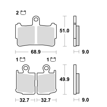 Disk pločice TRW MCB828SV ( SINTER )