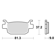 Disk pločice TRW MCB806SRM ( MAXI - SCOOTER SINTER )