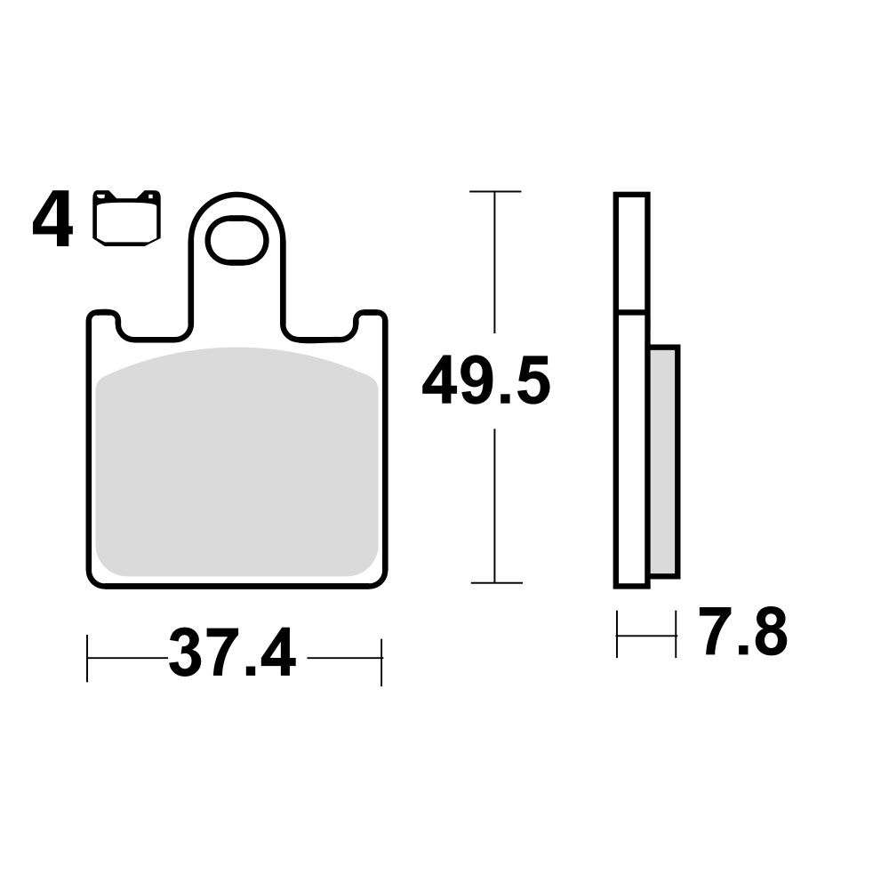 Disk pločice za motocikle TRW MCB789SV ( SINTER ) set 4 komada