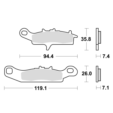 Disk pločice TRW MCB758SI ( SINTER )