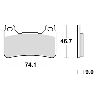 Disk pločice TRW MCB755CRQ ( TRACK - CARBON )