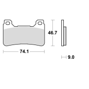 Disk pločice TRW MCB755CRQ ( TRACK - CARBON )