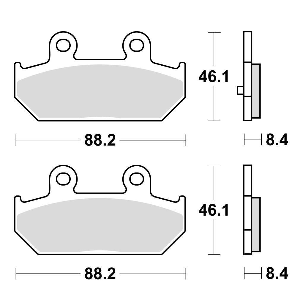 Disk pločice za motocikle TRW MCB751SRM ( MAXI - SCOOTER SINTER )