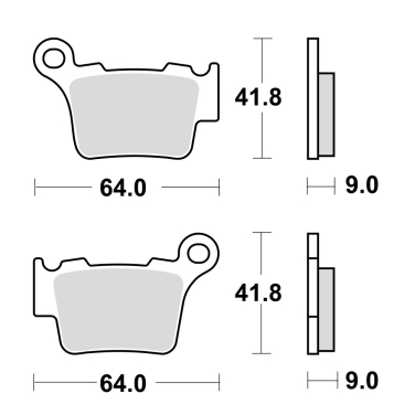 Disk pločice TRW MCB743RSI ( TRACK - SINTER )