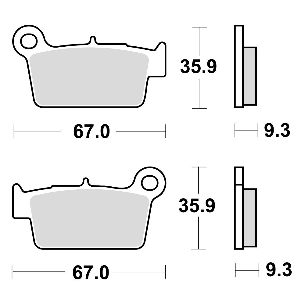 Disk pločice za motocikle TRW MCB739EC ( ORGANIC )