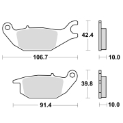 Disk pločice TRW MCB738 ( ORGANIC )